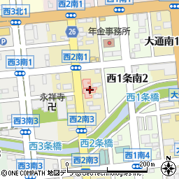 西２条腎泌尿器科病院（進和会）周辺の地図