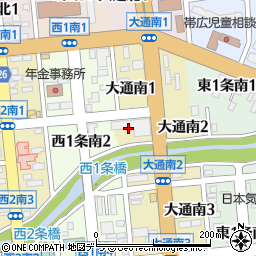 トヨタカローラ帯広本社周辺の地図