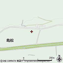 北海道北広島市島松周辺の地図