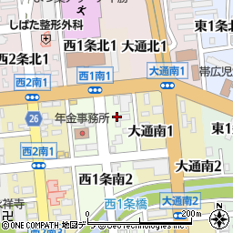 株式会社帯広電子計算センター周辺の地図