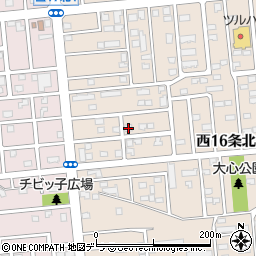 北海道帯広市西１６条北1丁目4周辺の地図