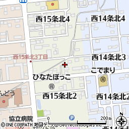 １５条北ハイツ周辺の地図