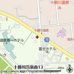 十勝川温泉郵便局周辺の地図