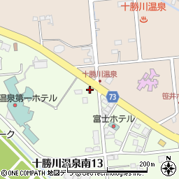 十勝川温泉郵便局周辺の地図