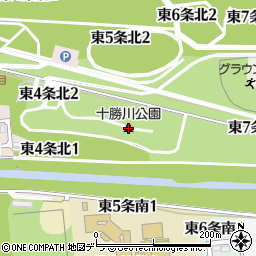 十勝川公園周辺の地図