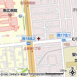 三浦工業株式会社帯広営業所周辺の地図