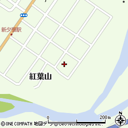 北海道夕張市紅葉山165-3周辺の地図
