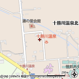 音更町役場　コミセン・地域会館関係十勝川温泉湯の里会館周辺の地図