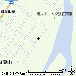 北海道夕張市紅葉山167-3周辺の地図