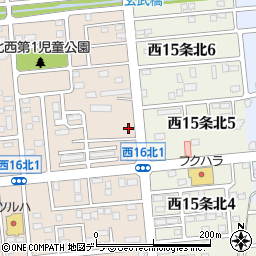 北海道帯広市西１６条北2丁目14周辺の地図