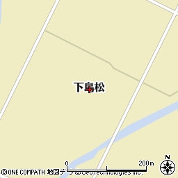 北海道恵庭市下島松周辺の地図