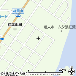 北海道夕張市紅葉山163周辺の地図