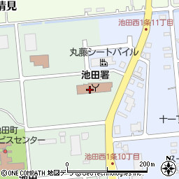 池田町役場　池田消防署周辺の地図
