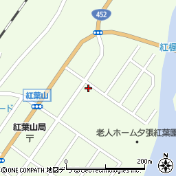 北海道夕張市紅葉山578-4周辺の地図