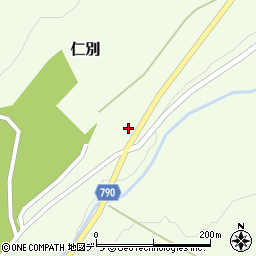 北海道北広島市仁別317周辺の地図