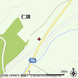 北海道北広島市仁別310周辺の地図