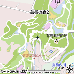 北海道札幌市南区芸術の森周辺の地図