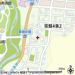 北海道札幌市南区常盤４条周辺の地図