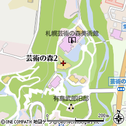 札幌芸術の森　クラフト工房　中制作室周辺の地図