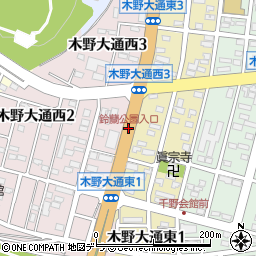 鈴蘭公園入口周辺の地図