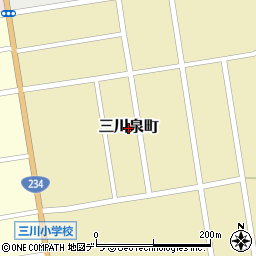 北海道由仁町（夕張郡）三川泉町周辺の地図