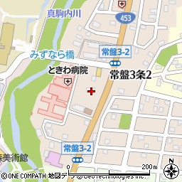 北海道札幌市南区常盤３条1丁目4周辺の地図