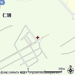 北海道北広島市仁別220周辺の地図