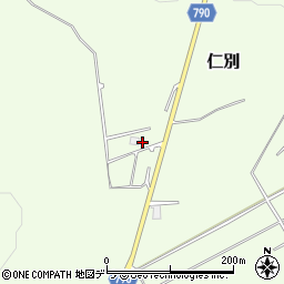 北海道北広島市仁別243周辺の地図