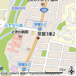 北海道札幌市南区常盤３条周辺の地図