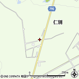 北海道北広島市仁別245周辺の地図