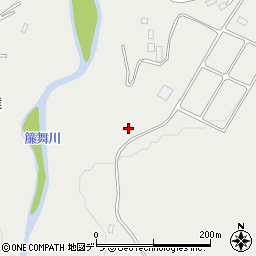 北海道札幌市南区簾舞32周辺の地図