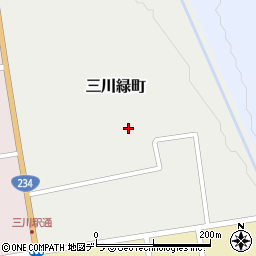 北海道夕張郡由仁町三川緑町周辺の地図