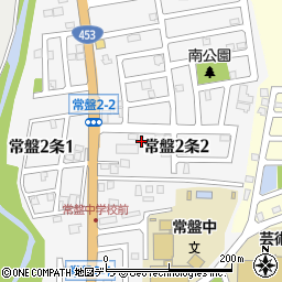 北海道札幌市南区常盤２条周辺の地図