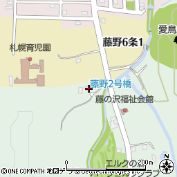 北海道札幌市南区藤野658周辺の地図