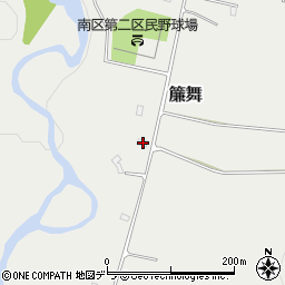 北海道札幌市南区簾舞2周辺の地図