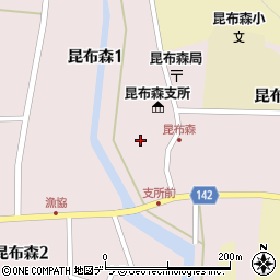 北海道釧路町（釧路郡）昆布森周辺の地図