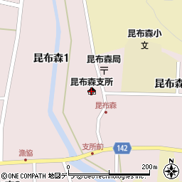 釧路町昆布森支所周辺の地図