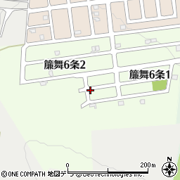 北海道札幌市南区簾舞６条周辺の地図