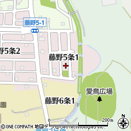 北海道札幌市南区藤野５条1丁目7周辺の地図