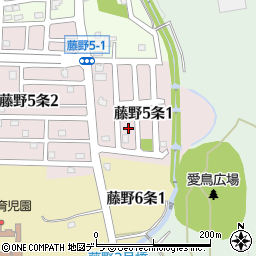 北海道札幌市南区藤野５条1丁目8周辺の地図