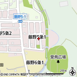 北海道札幌市南区藤野５条1丁目周辺の地図