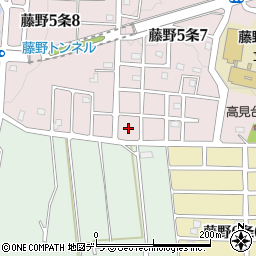 北海道札幌市南区藤野５条7丁目9周辺の地図