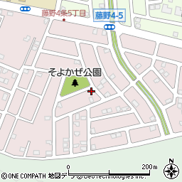 北海道札幌市南区藤野５条5丁目周辺の地図