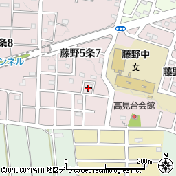 北海道札幌市南区藤野５条7丁目15周辺の地図