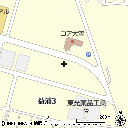 北海道釧路市益浦周辺の地図