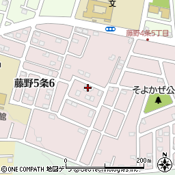 北海道札幌市南区藤野５条周辺の地図