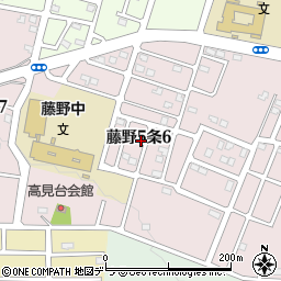北海道札幌市南区藤野５条6丁目周辺の地図