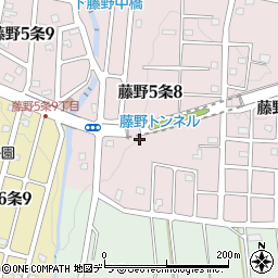 北海道札幌市南区藤野５条8丁目9周辺の地図