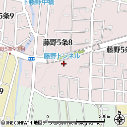 北海道札幌市南区藤野５条8丁目10周辺の地図