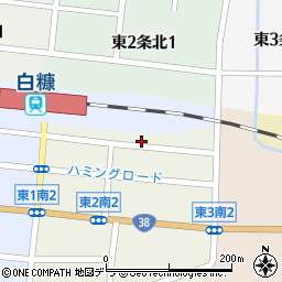 北海道白糠郡白糠町東２条南1丁目周辺の地図